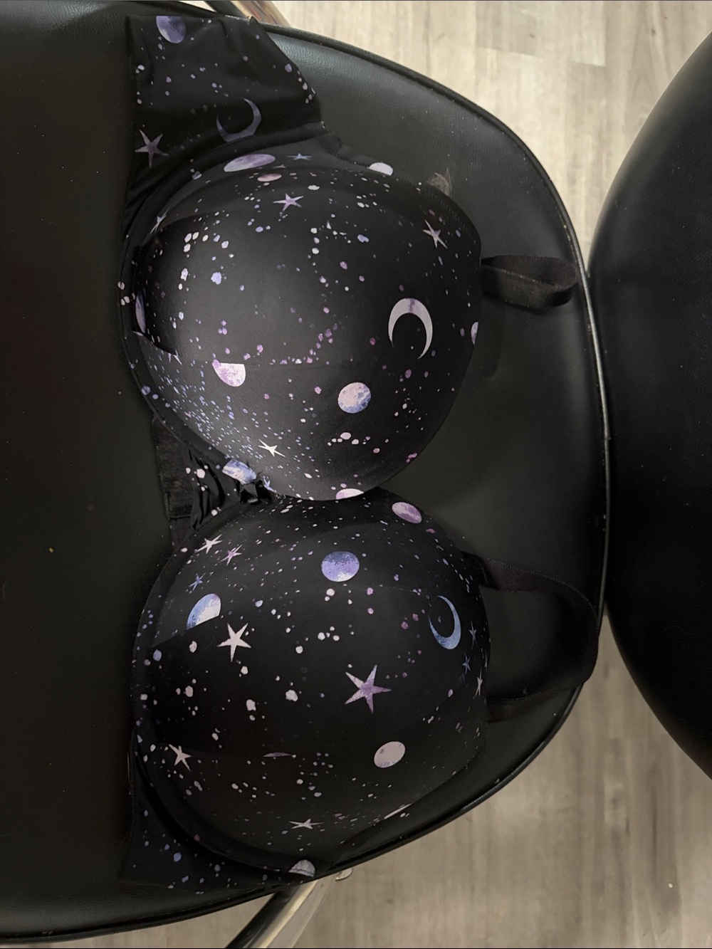 torrid Black Bra with Purple Celestial Print